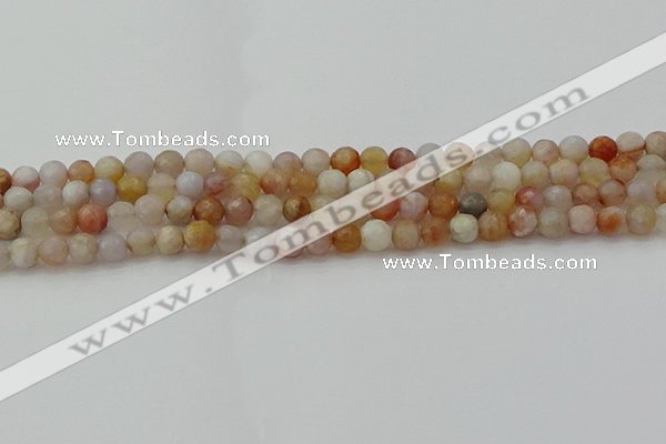 CAG9719 15.5 inches 6mm faceted round colorful agate beads wholesale