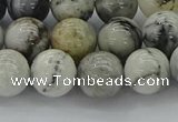CAG9733 15.5 inches 10mm round black & white agate beads wholesale