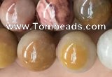 CAG9808 15.5 inches 12mm round wood agate beads wholesale