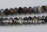 CAG988 15.5 inches 5*8mm faceted rondelle botswana agate beads