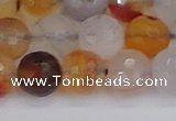 CAG9892 15.5 inches 10mm faceted round dendritic agate beads