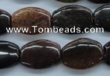 CAJ242 15.5 inches 15*20mm flat drum Indian aventurine beads