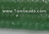 CAJ702 15.5 inches 5*8mm faceted rondelle green aventurine beads