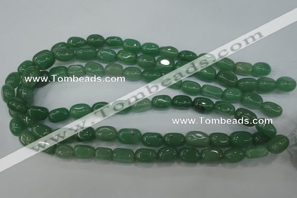 CAJ78 15.5 inches 10*14mm nuggets green aventurine beads wholesale