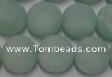 CAM1114 15.5 inches 12mm round matte amazonite beads wholesale
