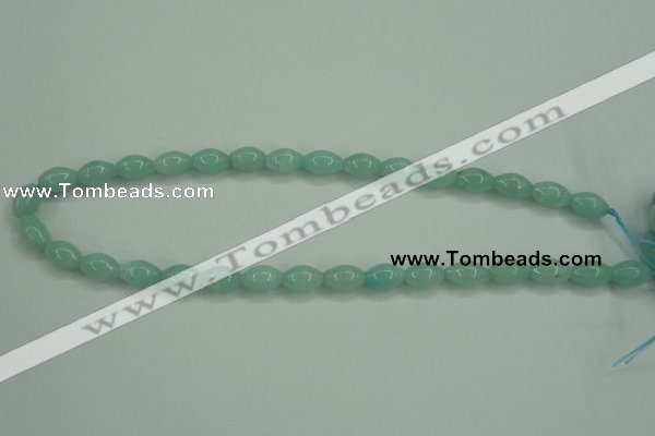CAM130 15.5 inches 8*12mm rice amazonite gemstone beads wholesale