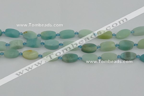 CAM1426 15.5 inches 10*16mm oval Chinese amazonite beads