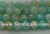 CAM1561 15.5 inches 6mm faceted round Russian amazonite beads