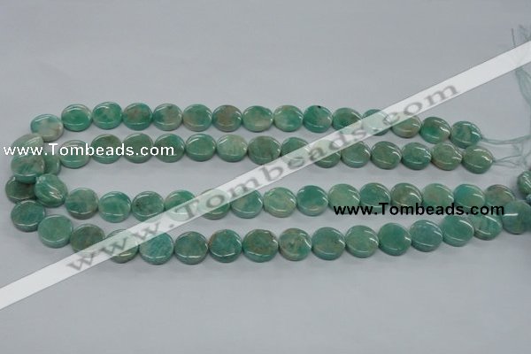 CAM500 15.5 inches 12mm coin mexican amazonite gemstone beads