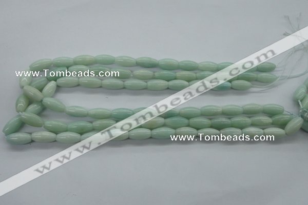 CAM517 15.5 inches 8*16mm rice mexican amazonite gemstone beads