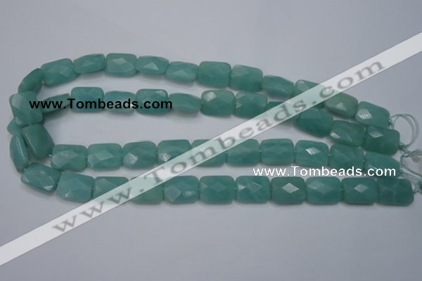 CAM961 15.5 inches 12*16mm faceted rectangle amazonite gemstone beads
