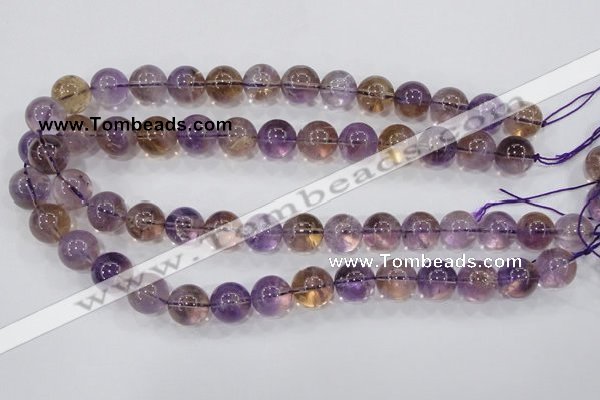 CAN06 15.5 inches 16mm round natural ametrine gemstone beads
