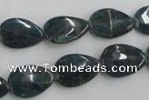 CAP208 15.5 inches 11*17mm flat teardrop natural apatite gemstone beads