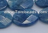 CAP394 15.5 inches 18*25mm faceted oval apatite gemstone beads