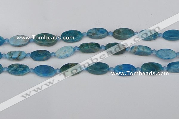 CAP552 15.5 inches 10*18mm oval apatite gemstone beads