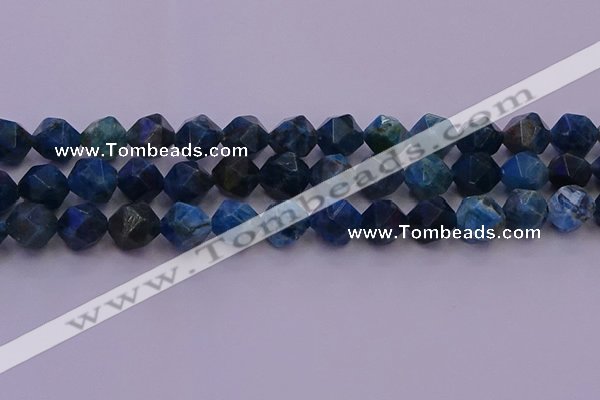 CAP564 15.5 inches 12mm faceted nuggets apatite gemstone beads