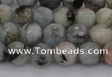 CAQ420 15.5 inches 6mm faceted round natural aquamarine beads