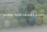 CAQ431 15.5 inches 6mm round natural aquamarine beads wholesale