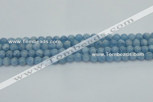 CAQ527 15.5 inches 6mm round AA+ grade natural aquamarine beads