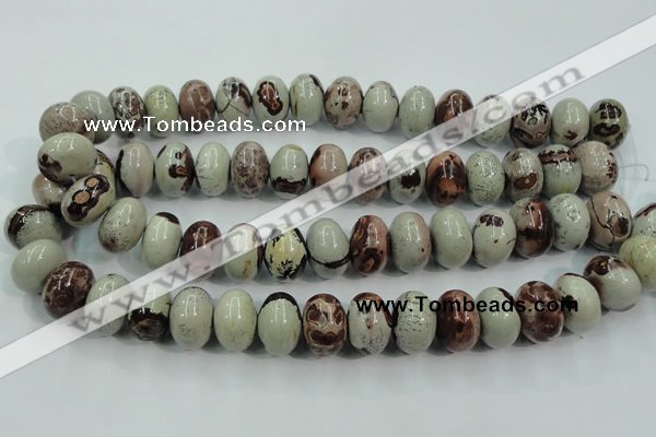 CAR18 15.5 inches 13*18mm rondelle artistic jasper beads wholesale