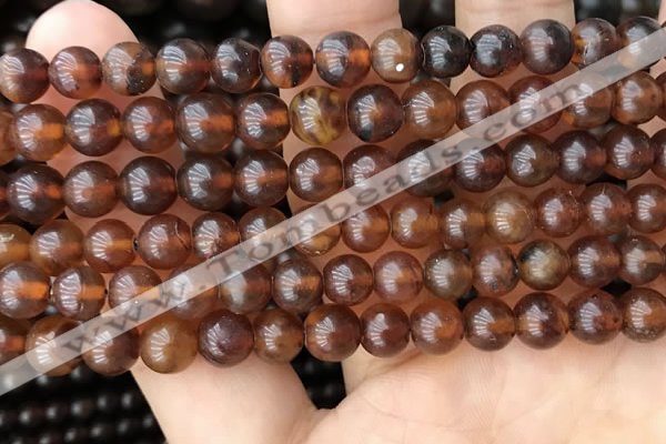 CAR232 15.5 inches 6mm - 7mm round natural amber beads wholesale