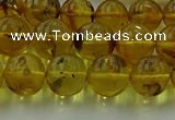 CAR523 15.5 inches 8mm - 9mm round natural amber beads wholesale