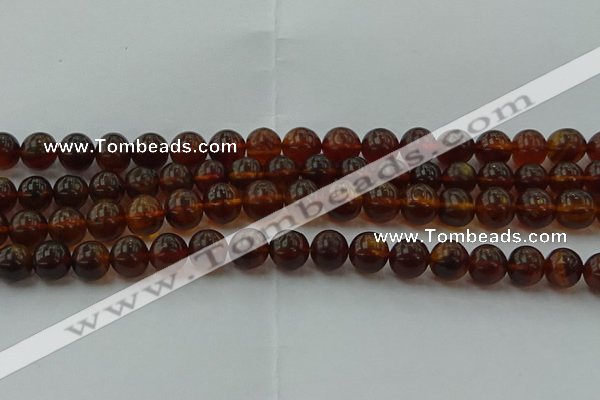 CAR528 15.5 inches 8mm - 9mm round natural amber beads wholesale