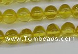 CAR555 15.5 inches 4mm - 5mm round natural amber beads wholesale