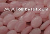 CAS20 15.5 inches 10*14mm oval pink angel skin gemstone beads