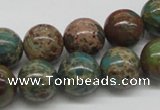 CAT5006 15.5 inches 14mm round natural aqua terra jasper beads