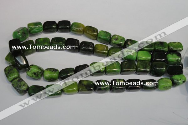 CAU60 15.5 inches 12*16mm nuggets Australia chrysoprase beads