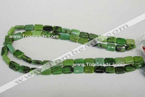 CAU63 15.5 inches 10*14mm rectangle Australia chrysoprase beads