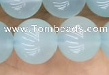 CBC814 15.5 inches 10mm round blue chalcedony gemstone beads