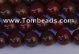 CBD352 15.5 inches 8mm round poppy jasper beads wholesale