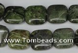 CBG41 15.5 inches 16*16mm square bronze green gemstone beads