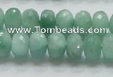 CBJ03 15.5 inches 8*12mm faceted rondelle jade beads wholesale