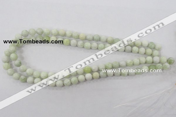 CBJ203 15.5 inches 8mm round butter jade beads wholesale