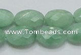 CBJ30 15.5 inches 13*18mm faceted oval jade beads wholesale