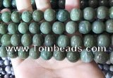 CBJ704 15.5 inches 12mm round green jade beads wholesale