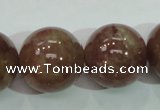 CBQ208 15.5 inches 20mm round strawberry quartz beads wholesale