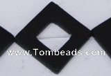 CBS34 15.5 inches 10*36*36mm diamond black stone beads wholesale