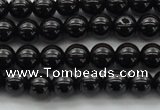 CBS500 15.5 inches 6mm round A grade black spinel beads