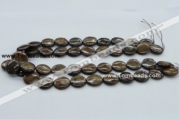 CBZ03 15.5 inches 18mm flat round bronzite gemstone beads wholesale