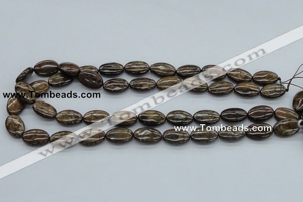 CBZ06 15.5 inches 12*18mm oval bronzite gemstone beads wholesale