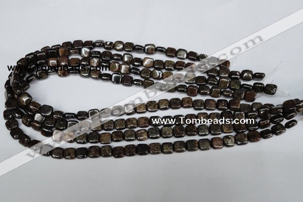 CBZ224 15.5 inches 8*8mm square bronzite gemstone beads