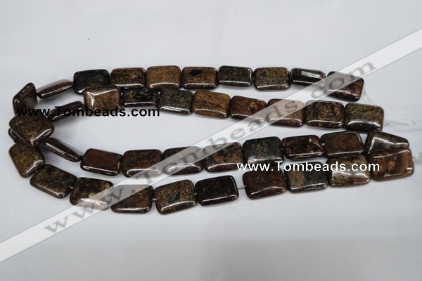 CBZ238 15.5 inches 15*20mm rectangle bronzite gemstone beads