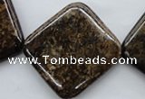 CBZ319 15.5 inches 30*30mm diamond bronzite gemstone beads wholesale