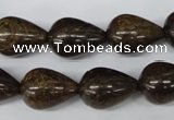 CBZ415 15.5 inches 15*20mm teardrop bronzite gemstone beads