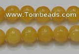 CCA06 15.5 inches 12mm round yellow calcite gemstone beads wholesale