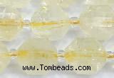 CCB1528 15 inches 9mm - 10mm faceted citrine gemstone beads